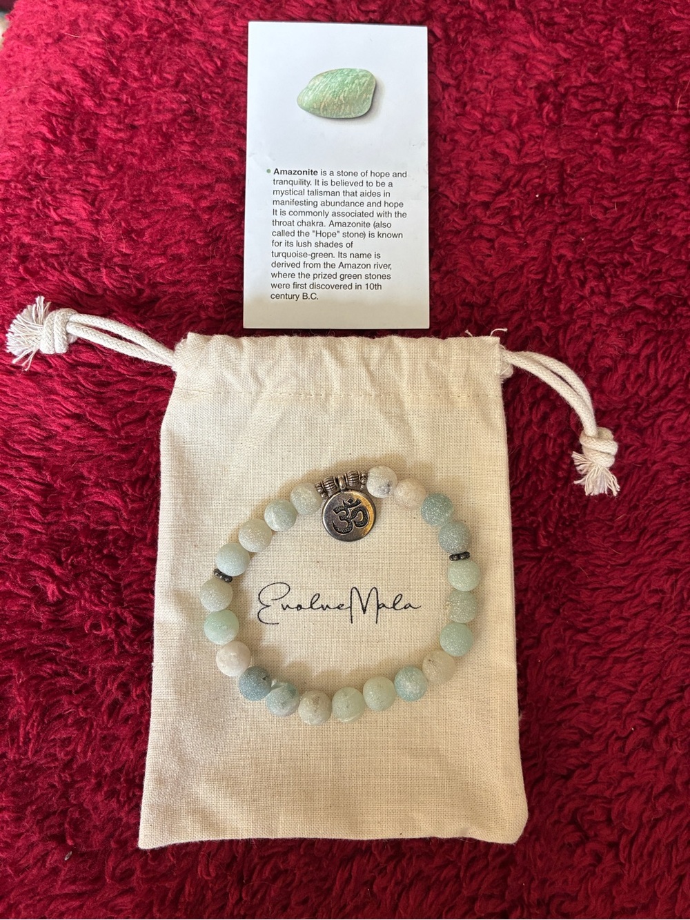 Evolve Mala amazonite bracelet